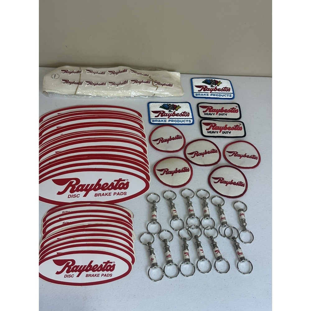 Vintage Raybestos Lot (stickers, Patches, Keychains)